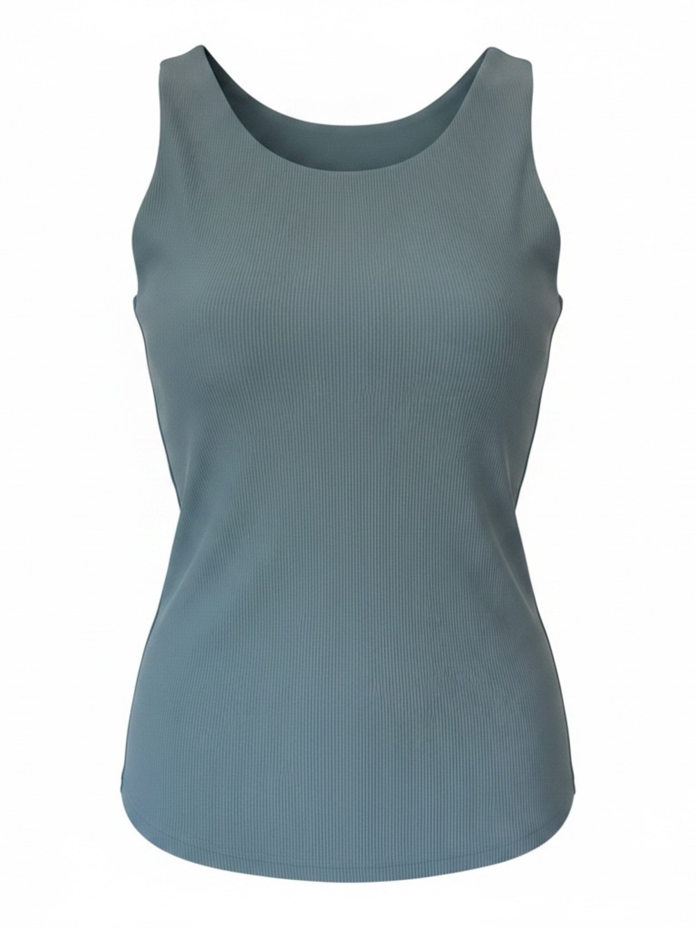 32 Degrees Women's Ribbed Tank Top in Steel Blue M
